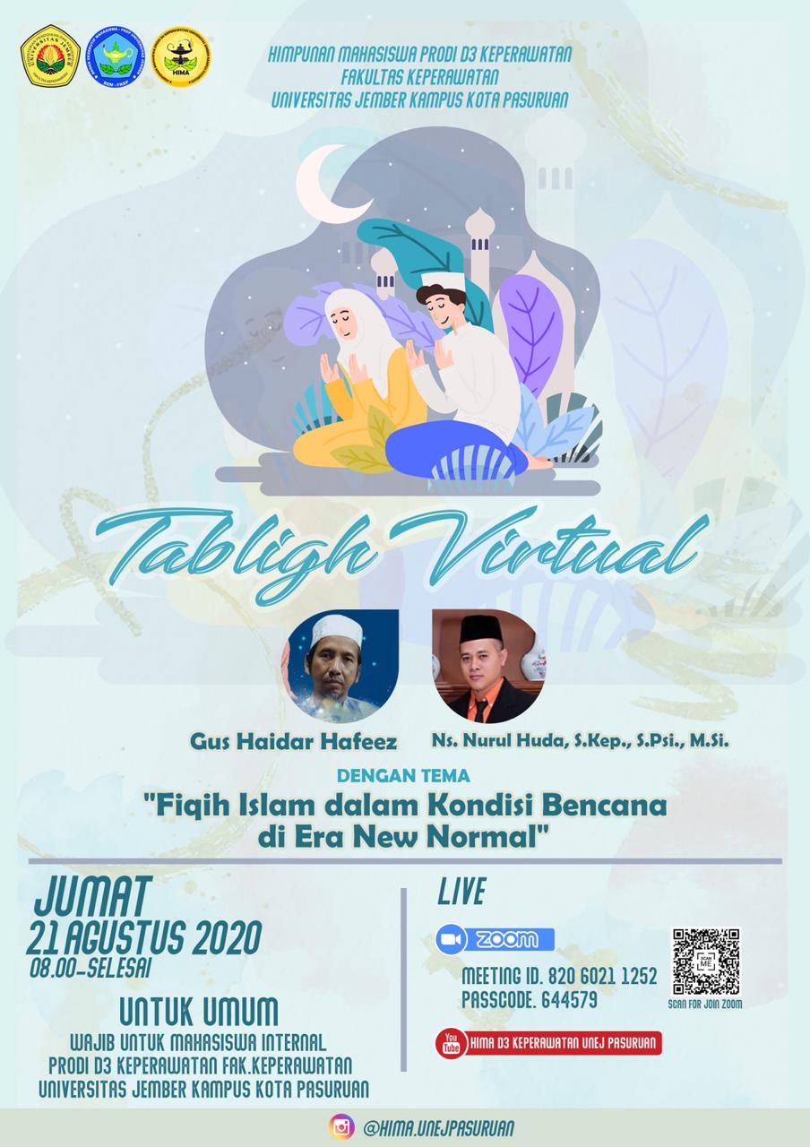 TABLIGH VIRTUAL : FIQIH ISLAM DALAM KONDISI BENCANA DI ERA NEW NORMAL