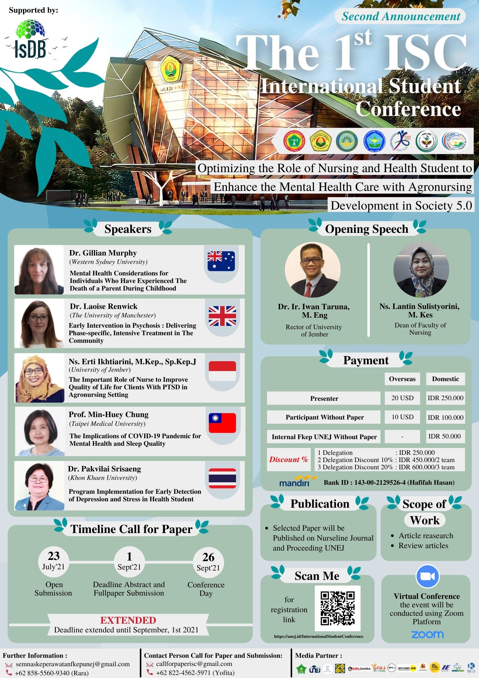 1st INTERNATIONAL STUDENT CONFERENCE FAKULTAS KEPERAWATAN