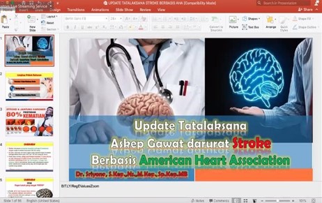 Webinar Keperawatan Nasional: Manajemen Tatalaksana Kegawadaruratan untuk Meningkatkan Masyarakat Bebas Stroke di Era Modern